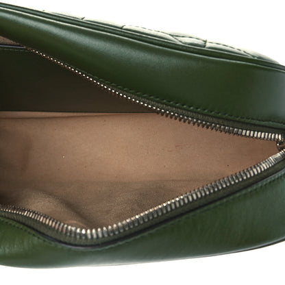 Gucci Calfskin Matelasse Aria Small GG Marmont Chain Shoulder Bag Military Wood 5 of 9