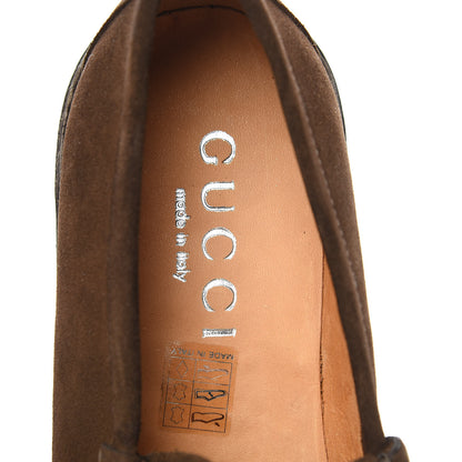 Gucci Suede Mens Horsebit Lug Sole Loafers 9 Jasper 7 of 9