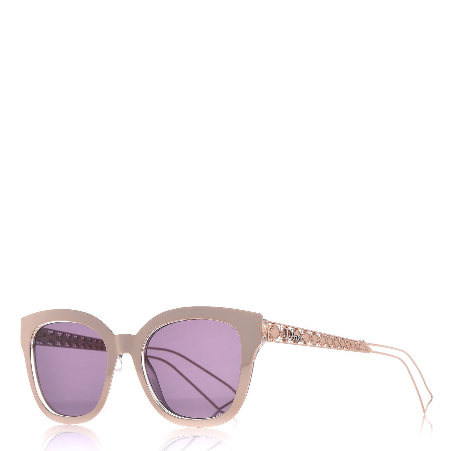 Diorama Caged Mirrored Sunglasses Pink