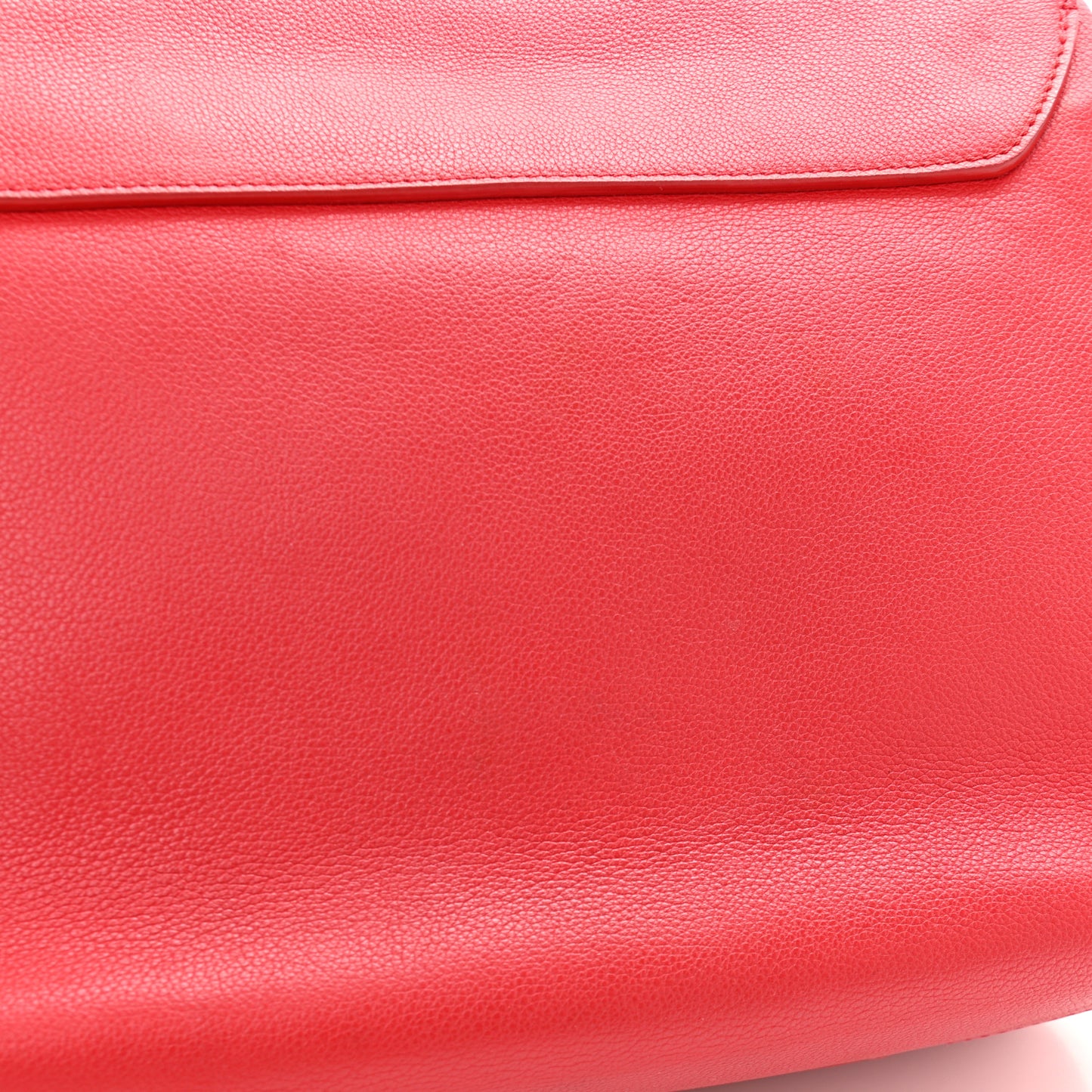 Calfskin Lockme MM Rouge