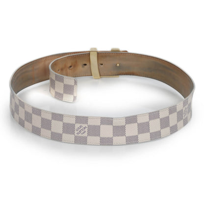 Louis Vuitton Damier Azur LV Initiales Belt 85 34 2 of 6