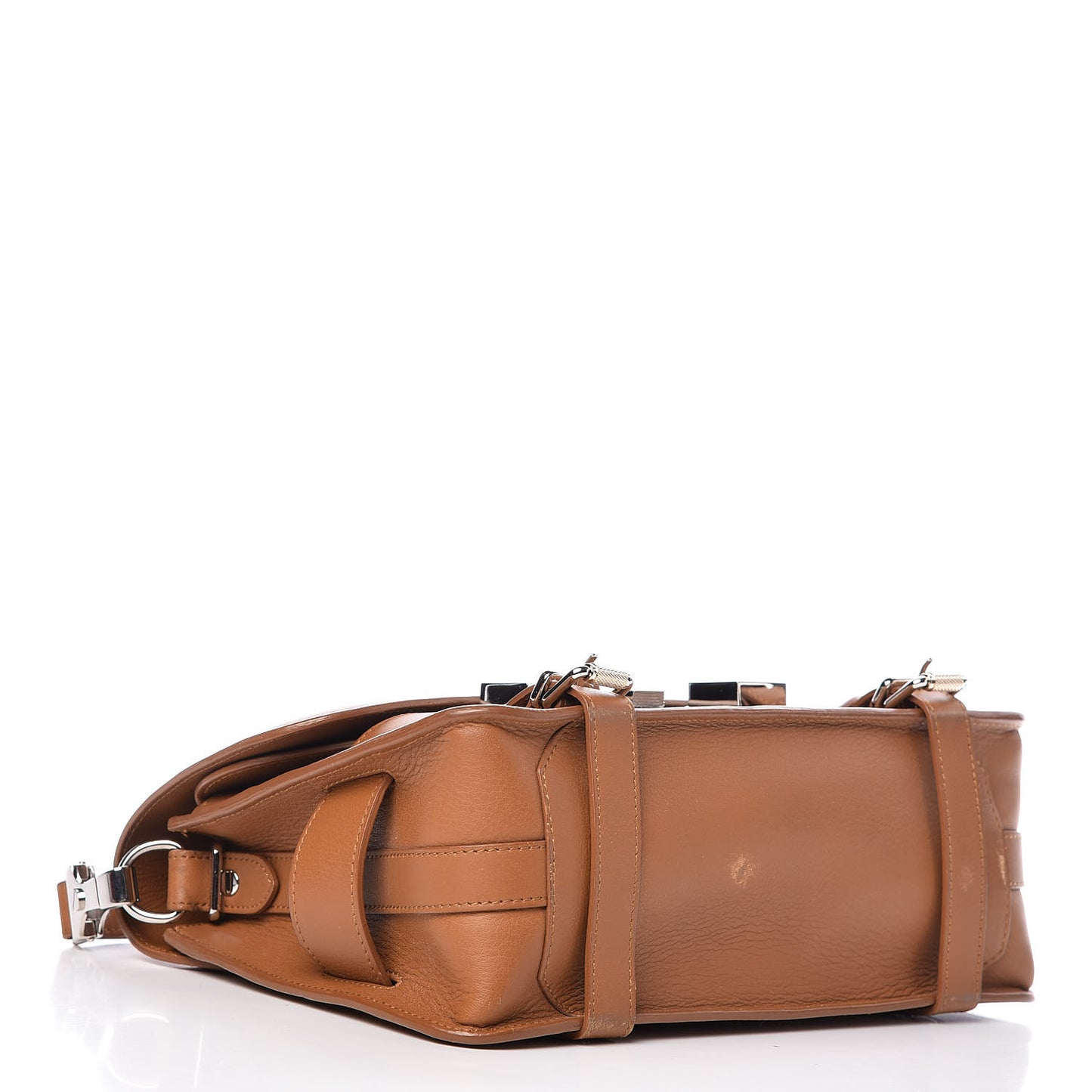 Calfskin PS11 Classic Shoulder Bag Caramel