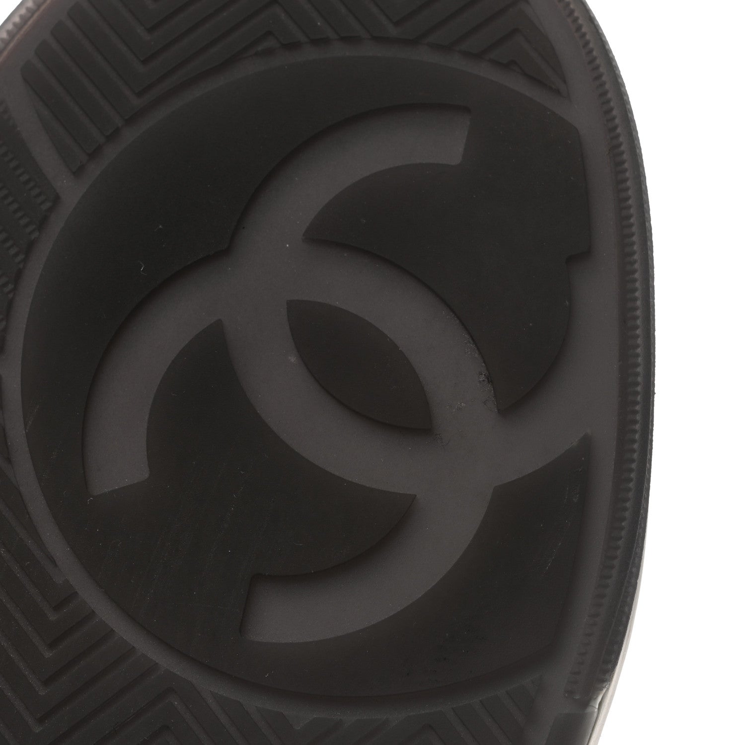 Chanel Fabric Womens Logo Sneakers 36 Black White 8 of 9