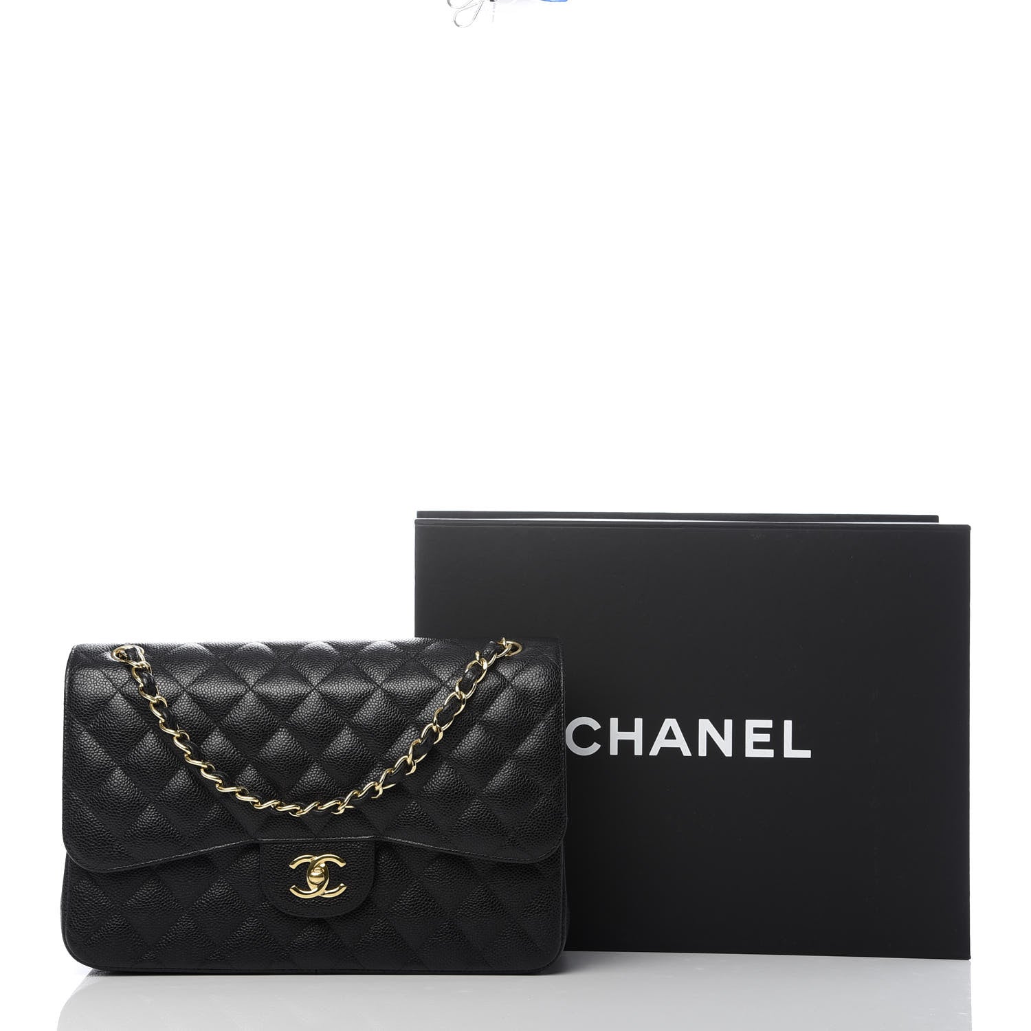 Chanel Caviar Quilted Jumbo Double Flap Black 10 of 10