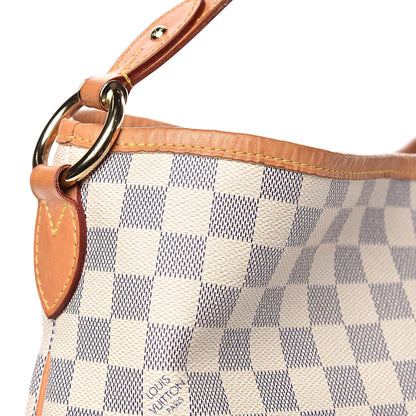 Louis Vuitton Damier Azur Delightful MM Rose Ballerine 10 of 17