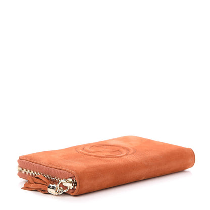 Gucci Vitello Range Soho Zip Around Wallet Old Whisky 4 of 8