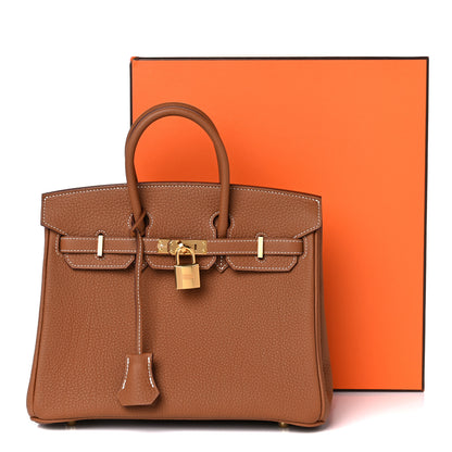 Hermes Togo Birkin 25 Gold 9 of 9