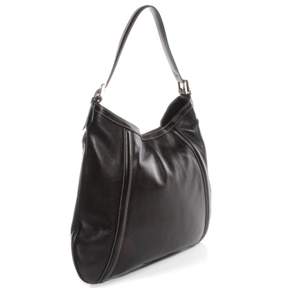 Gucci Leather Britt Medium Hobo Dark Brown 3 of 7