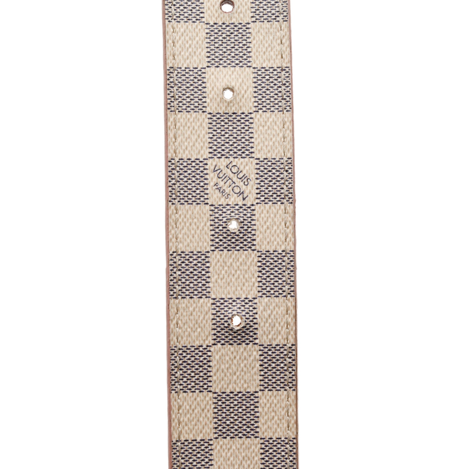 Louis Vuitton Damier Azur LV Initiales 32mm Belt 80 32 Rose Ballerine 10 of 13