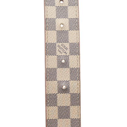 Louis Vuitton Damier Azur LV Initiales 32mm Belt 80 32 Rose Ballerine 10 of 13