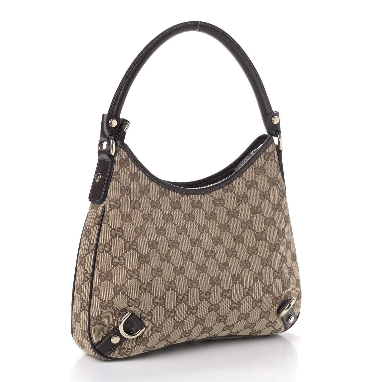 Gucci Monogram Medium Abbey D Ring Hobo Brown 2 of 4