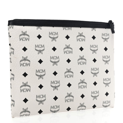 MCM Visetos X Vogue Korea Pouch White Multicolor 3 of 8