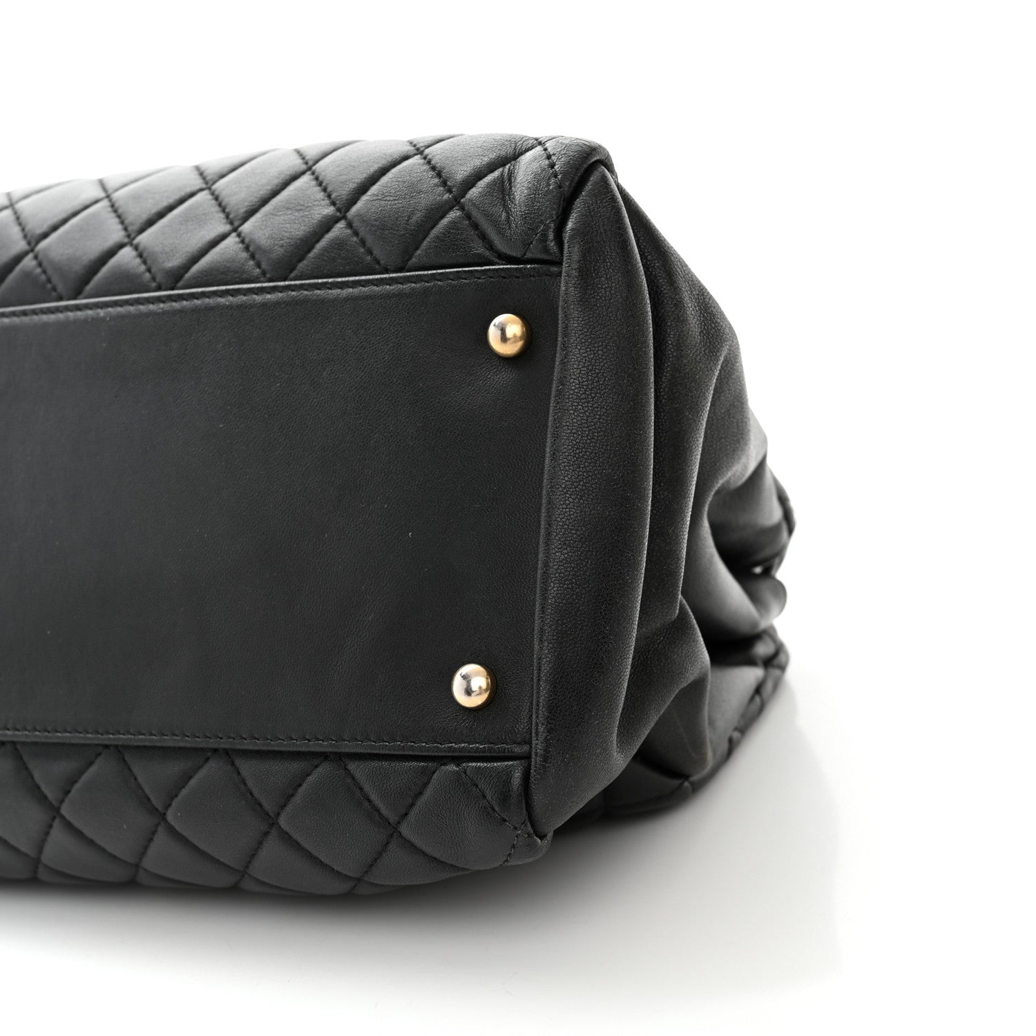 Chanel Lambskin Quilted Large Just Mademoiselle Bowling Bag Black 12 of 12