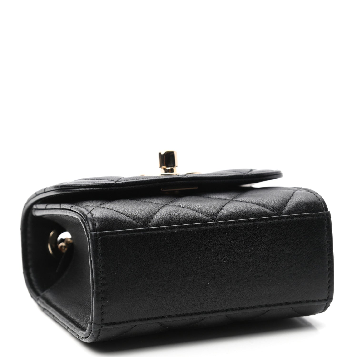 Chanel Lambskin Quilted Mini Trendy CC Chain Wallet Black 4 of 9
