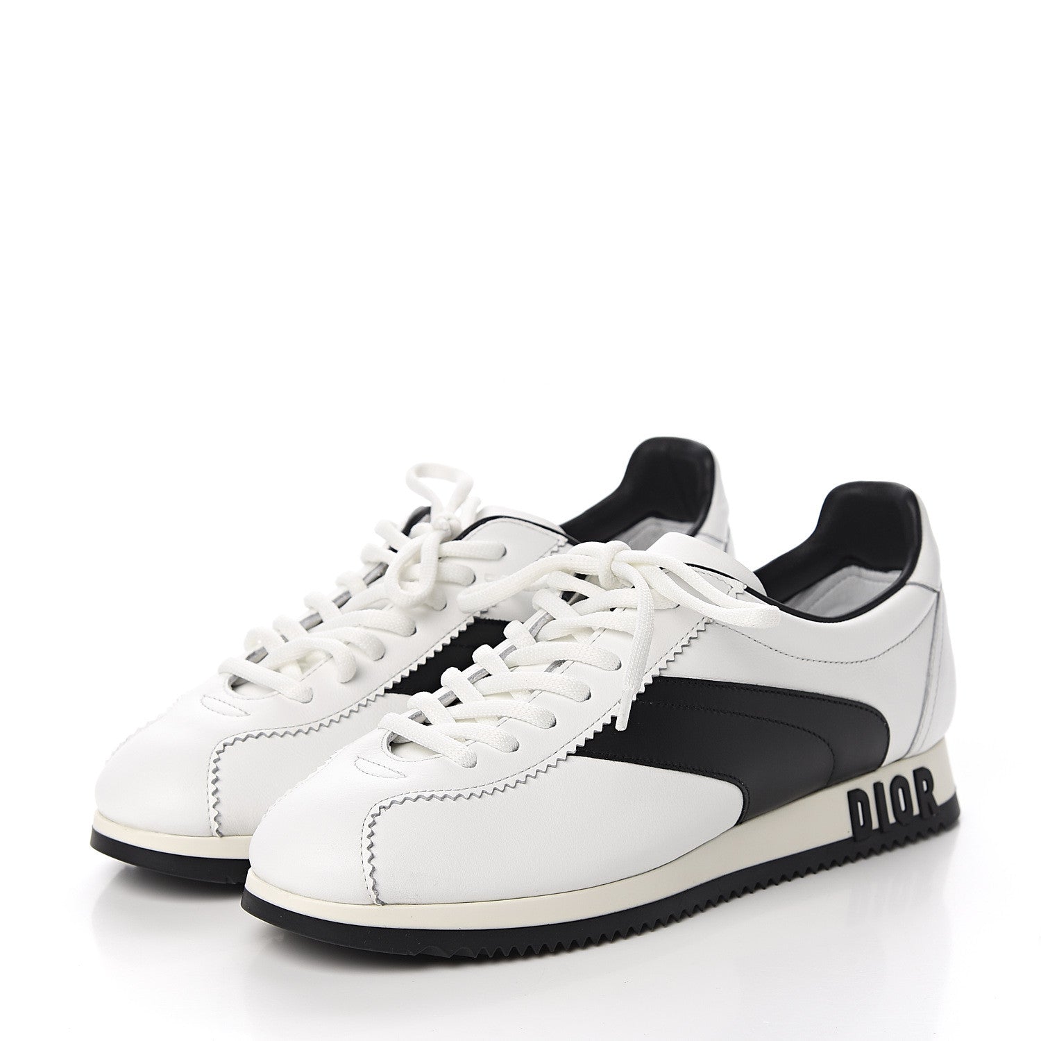 Christian Dior Calfskin Mix Diorun Sneakers 36 Optic White 3 of 10