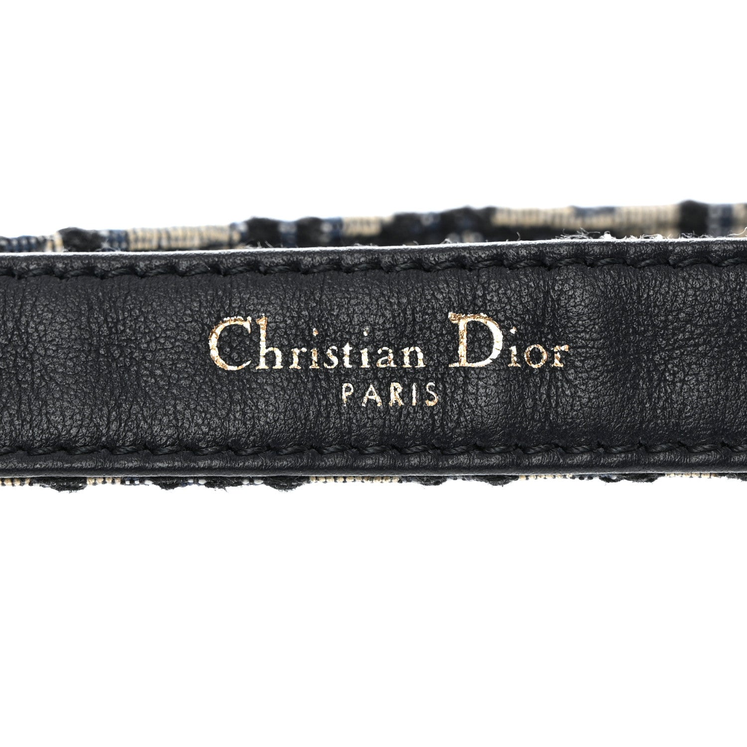 Christian Dior Jacquard Oblique 20mm Saddle Belt 85 34 Blue 6 of 7