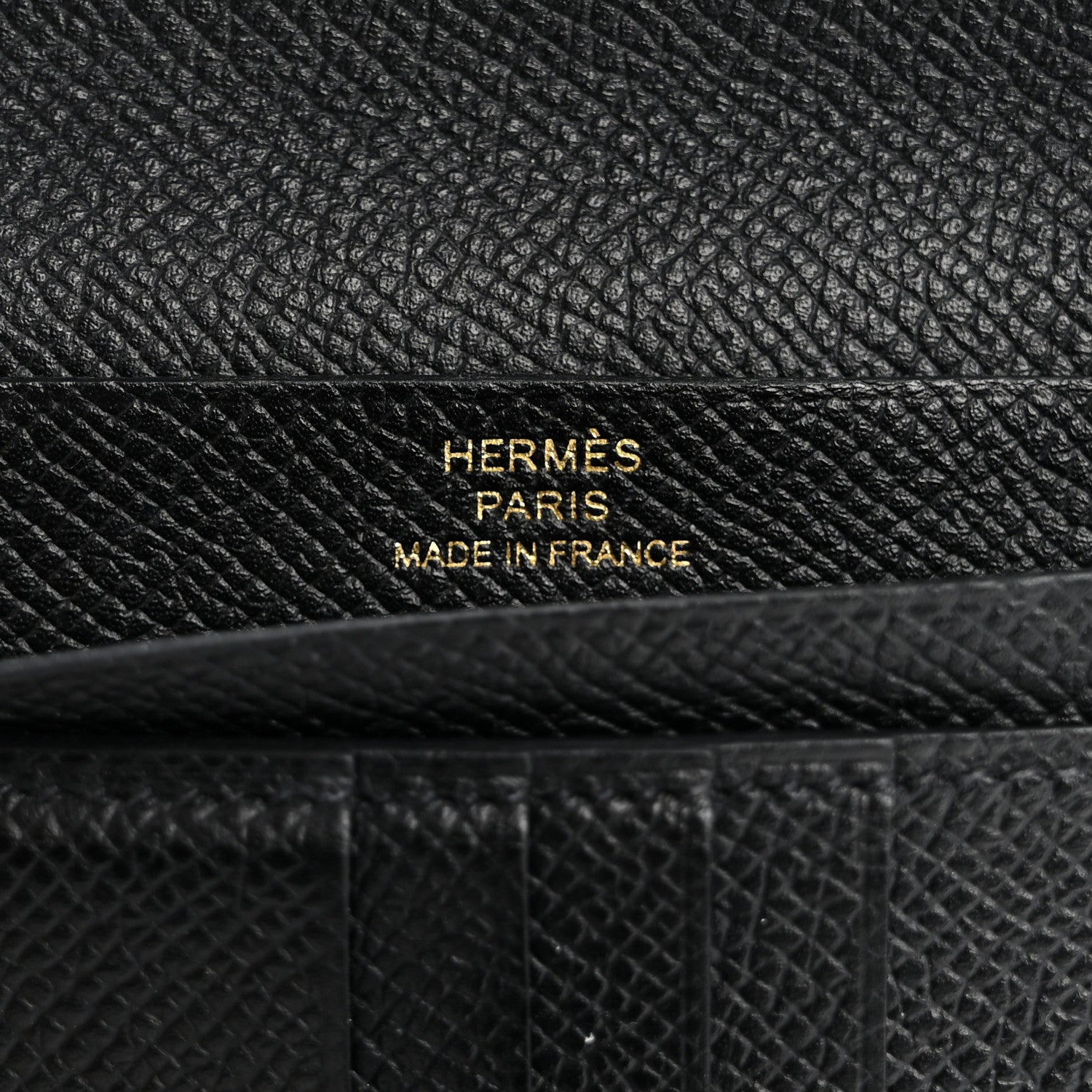 Hermes Epsom Bearn Compact Wallet Black 6 of 13