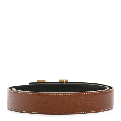 Hermes Box Epsom 32mm H Belt 85 Black Gold 2 of 6