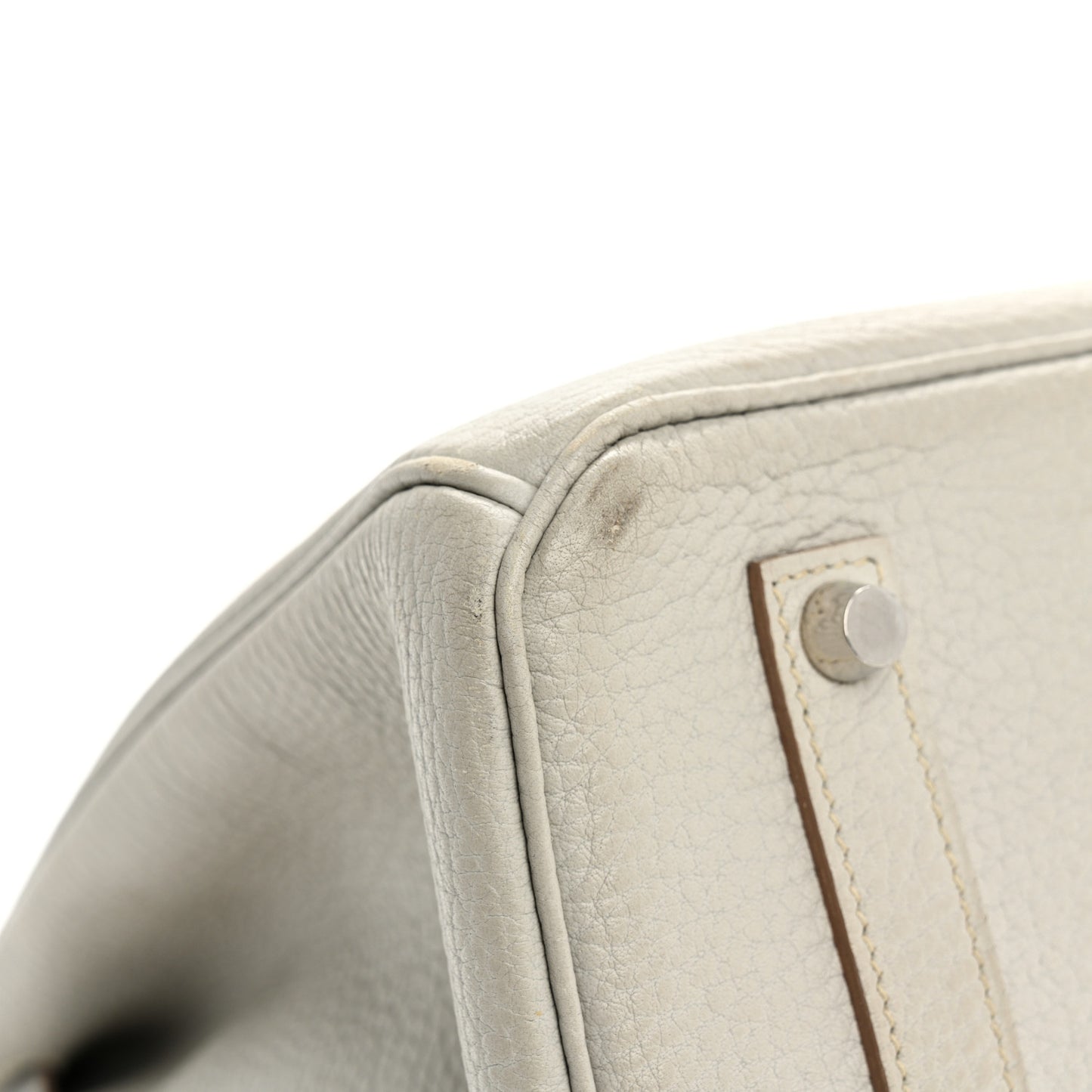 Taurillon Clemence Birkin 35 Gris Perle