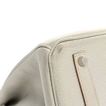 Hermes Taurillon Clemence Birkin 35 Gris Perle 13 of 15
