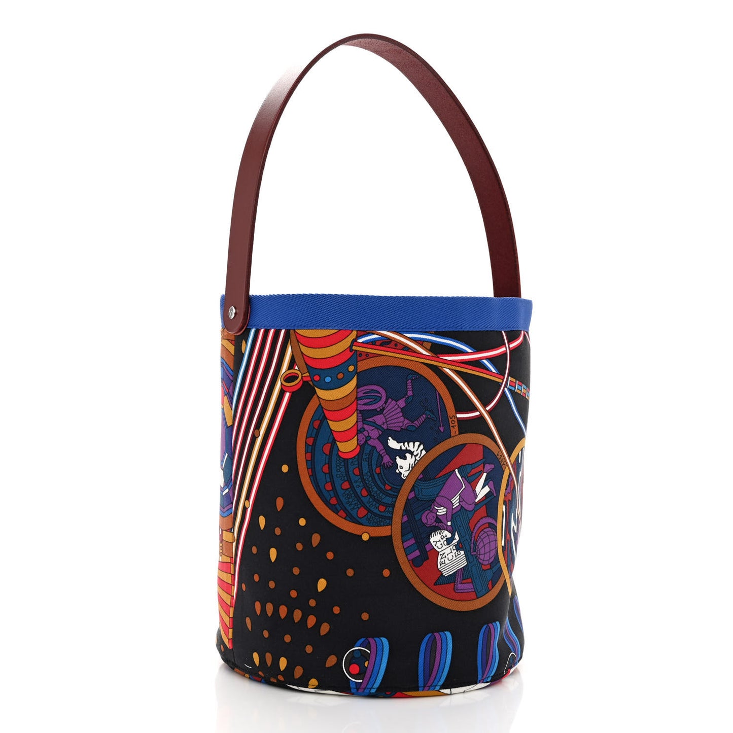 Canvas Silk Printed Petit H So Small Bucket Bag
