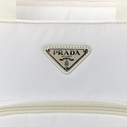 Prada Tessuto Nylon Pocket Tote Bianco 9 of 14