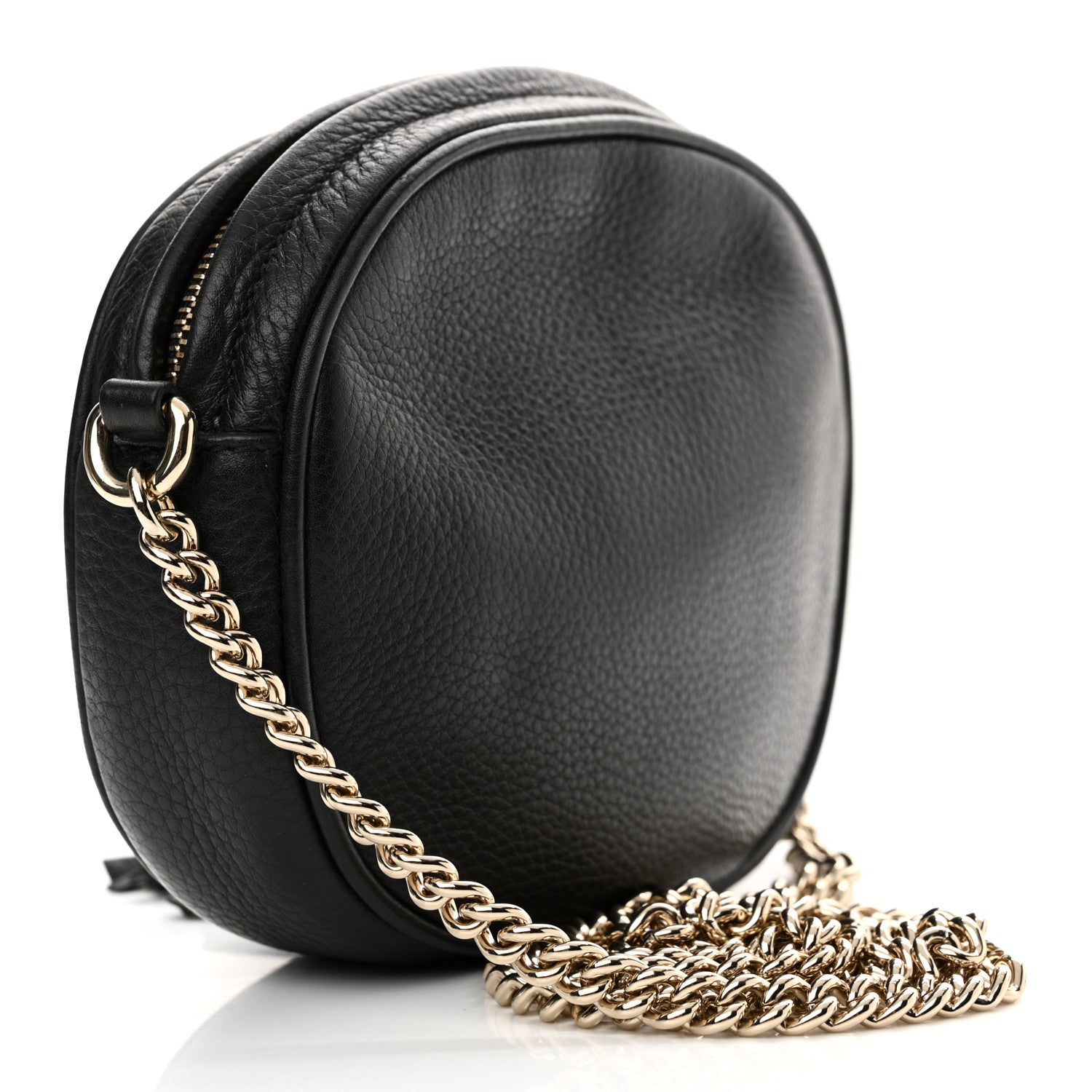 Gucci Pebbled Calfskin Mini Soho Chain Bag Black 3 of 10