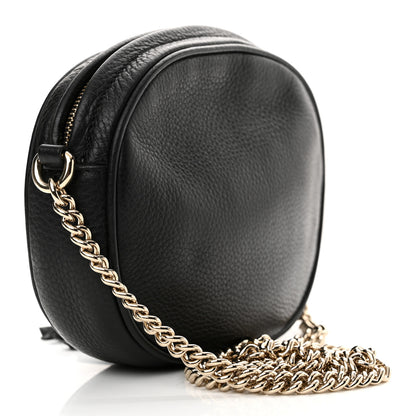 Gucci Pebbled Calfskin Mini Soho Chain Bag Black 3 of 10