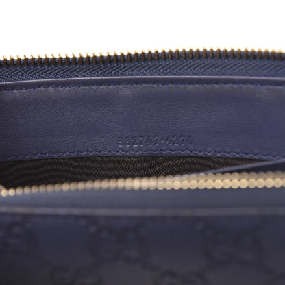 Gucci Guccissima Vitello Tender Donna Long Wallet Blue 6 of 8