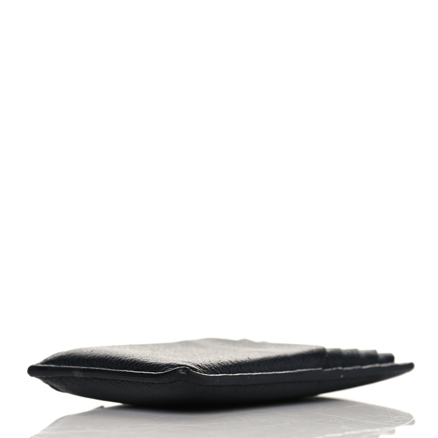 Saint Laurent Grained Calfskin 5 Fragments Zip Pouch Card Holder Black 4 of 7