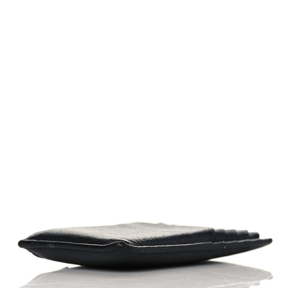 Saint Laurent Grained Calfskin 5 Fragments Zip Pouch Card Holder Black 4 of 7