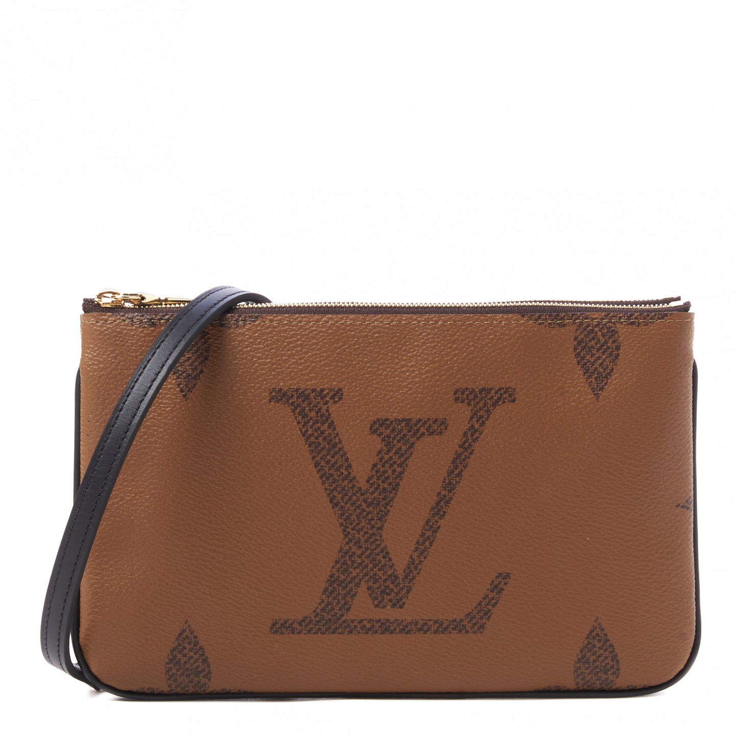 Reverse Monogram Giant Double Zip Pochette