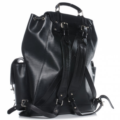 Louis Vuitton Epi Christopher Backpack Black 3 of 7
