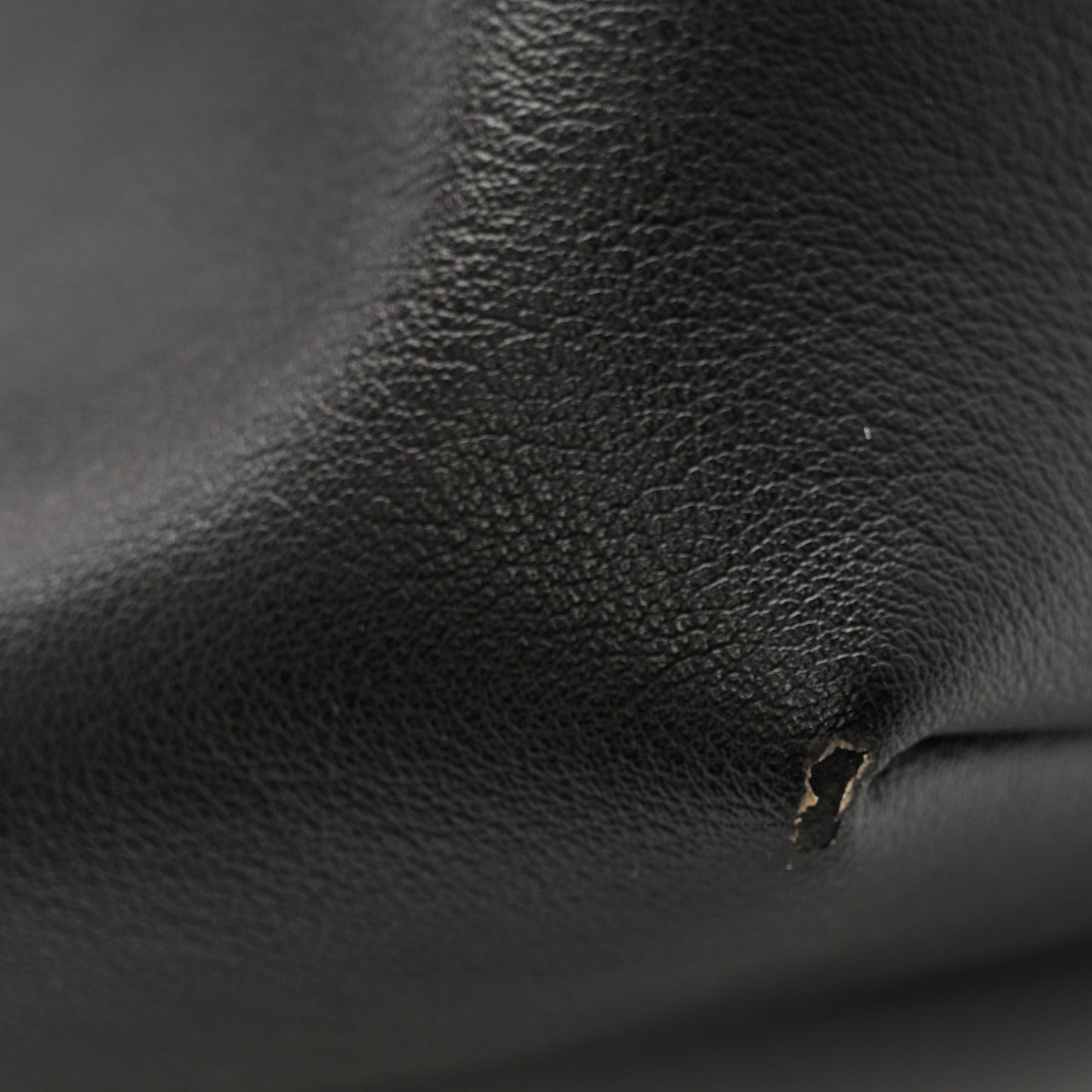 Calfskin Large Shopping Tote Black