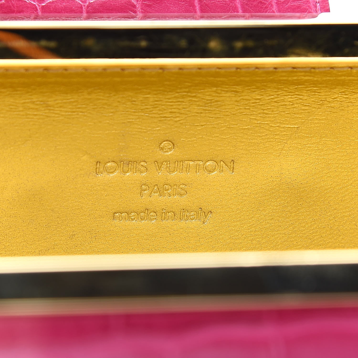 Louis Vuitton Crocodile Minaudiere Tresor Clutch Pink 6 of 8