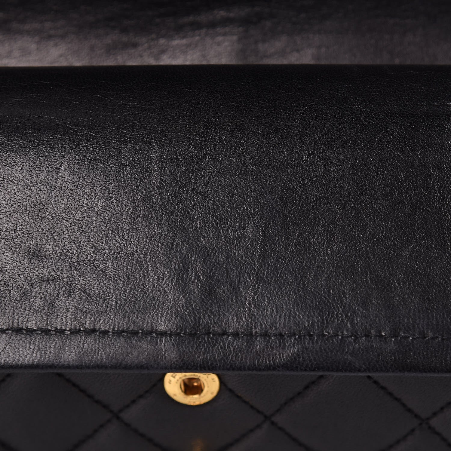 Chanel Lambskin Quilted Medium Double Flap Black 13 of 19