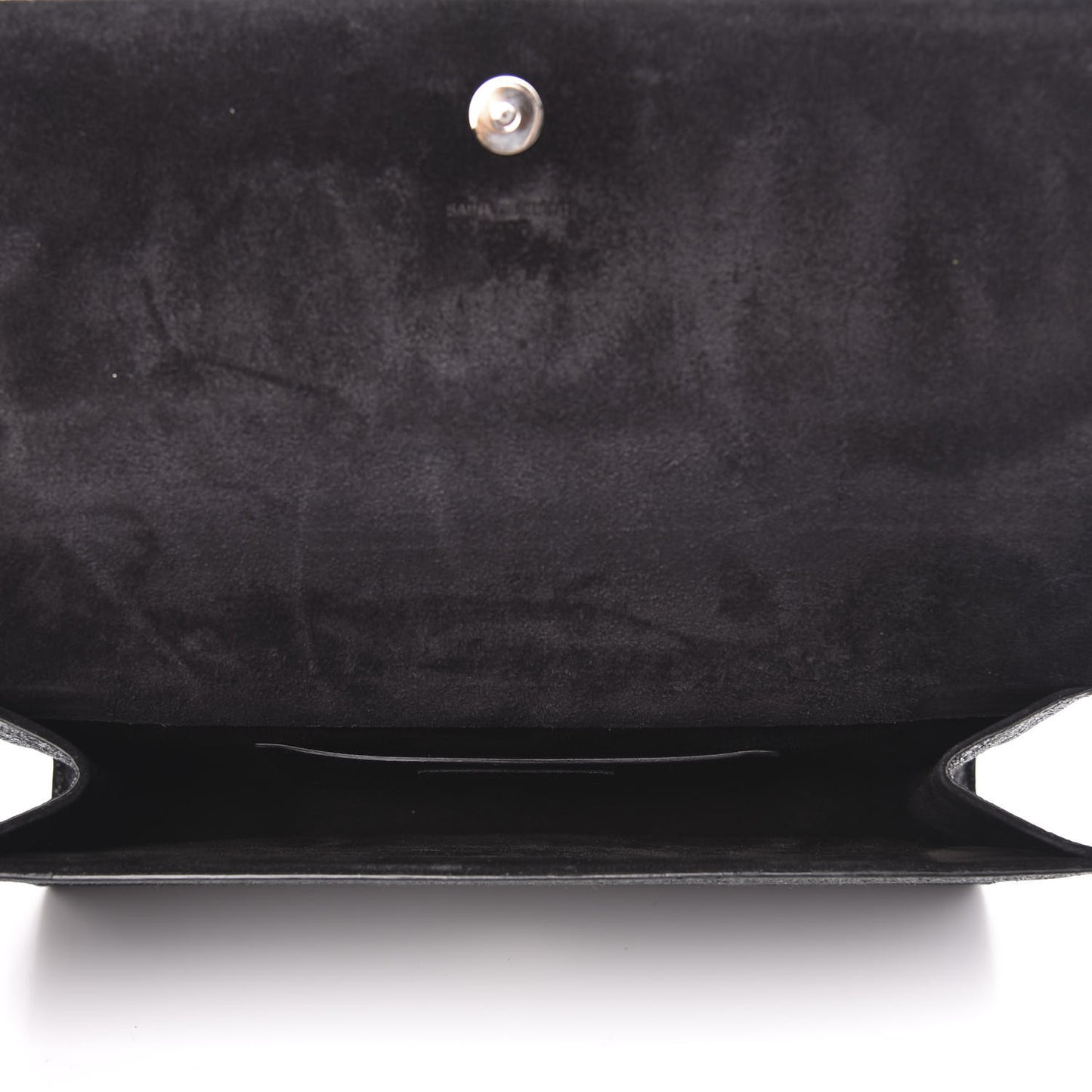 Glitter Classic Monogram Cassandre Tassel Clutch Black