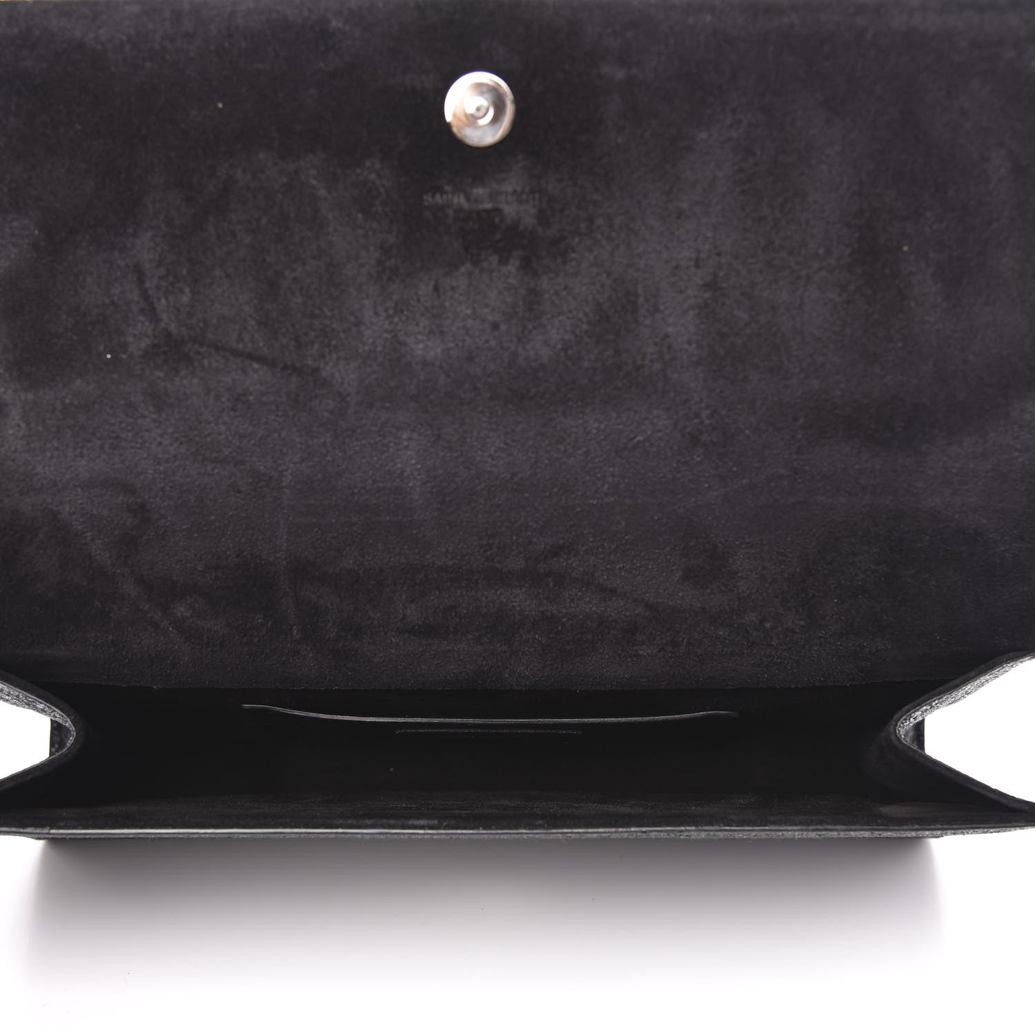 Saint Laurent Glitter Classic Monogram Cassandre Tassel Clutch Black 5 of 10
