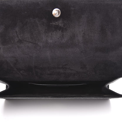 Saint Laurent Glitter Classic Monogram Cassandre Tassel Clutch Black 5 of 10