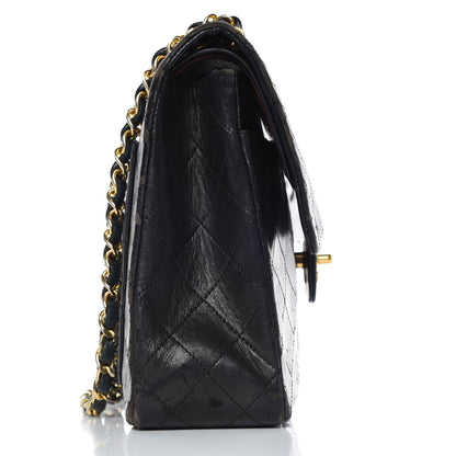 Chanel Lambskin Quilted Medium Double Flap Black 31 of 32