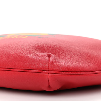 Gucci Grained Calfskin Logo Half Moon Hobo Red 10 of 10