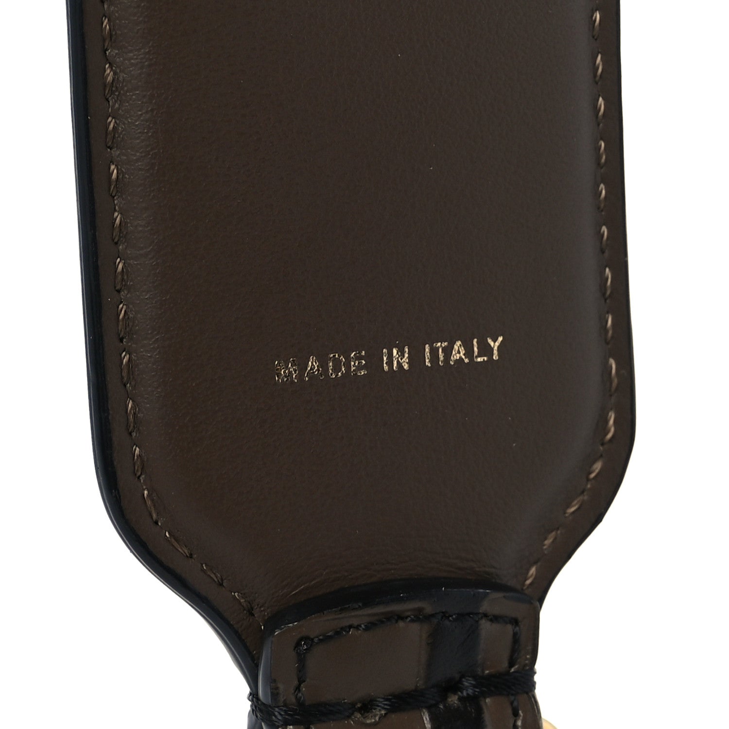 Fendi Vitello Century Bi-Color FF 1974 Embossed Strap You Maya Black 7 of 7