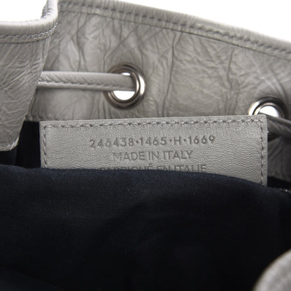 Balenciaga Matte Goatskin Rubber Covered Classic Hardware Mini Pompon Gris Glace 8 of 8