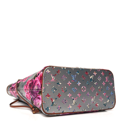 Louis Vuitton Metallic Monogram LV Garden Neverfull MM Silver 5 of 10