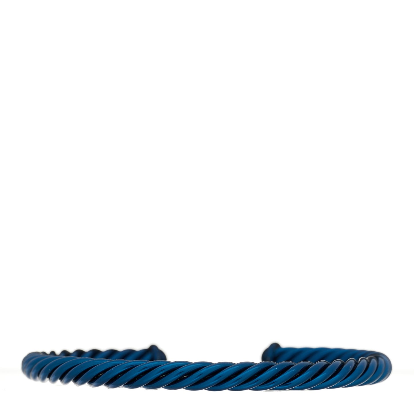 Aluminum 6mm Cable Cuff Bracelet Navy