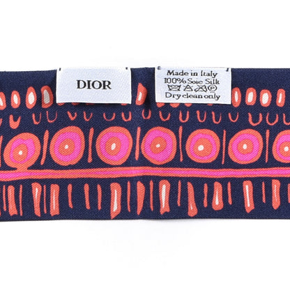 Christian Dior Silk Animals Lion Mitzah Scarf Pink 3 of 3