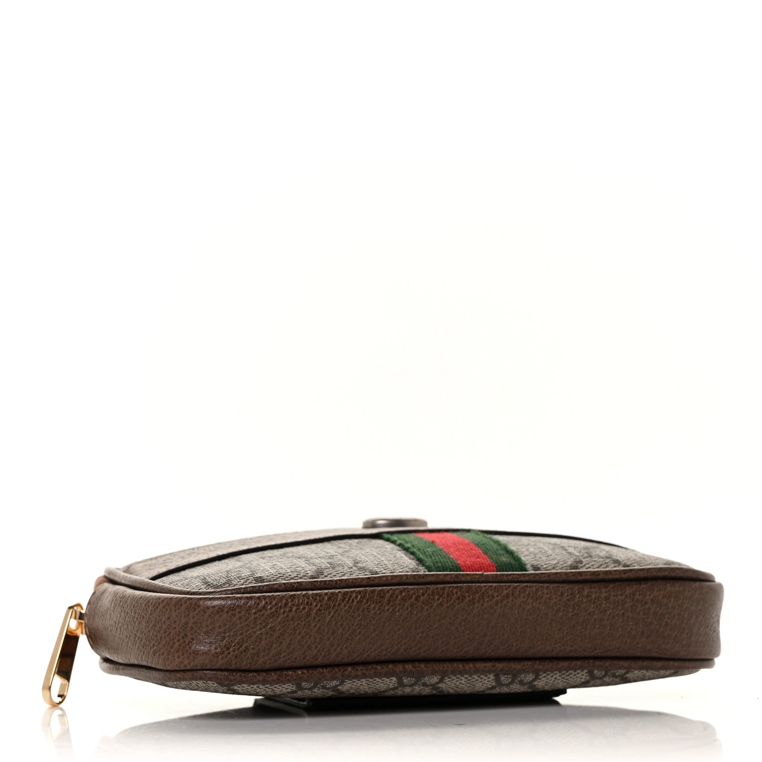 Gucci GG Supreme Monogram Web Ophidia Belted iPhone Case 85 34 Dark Brown 3 of 8