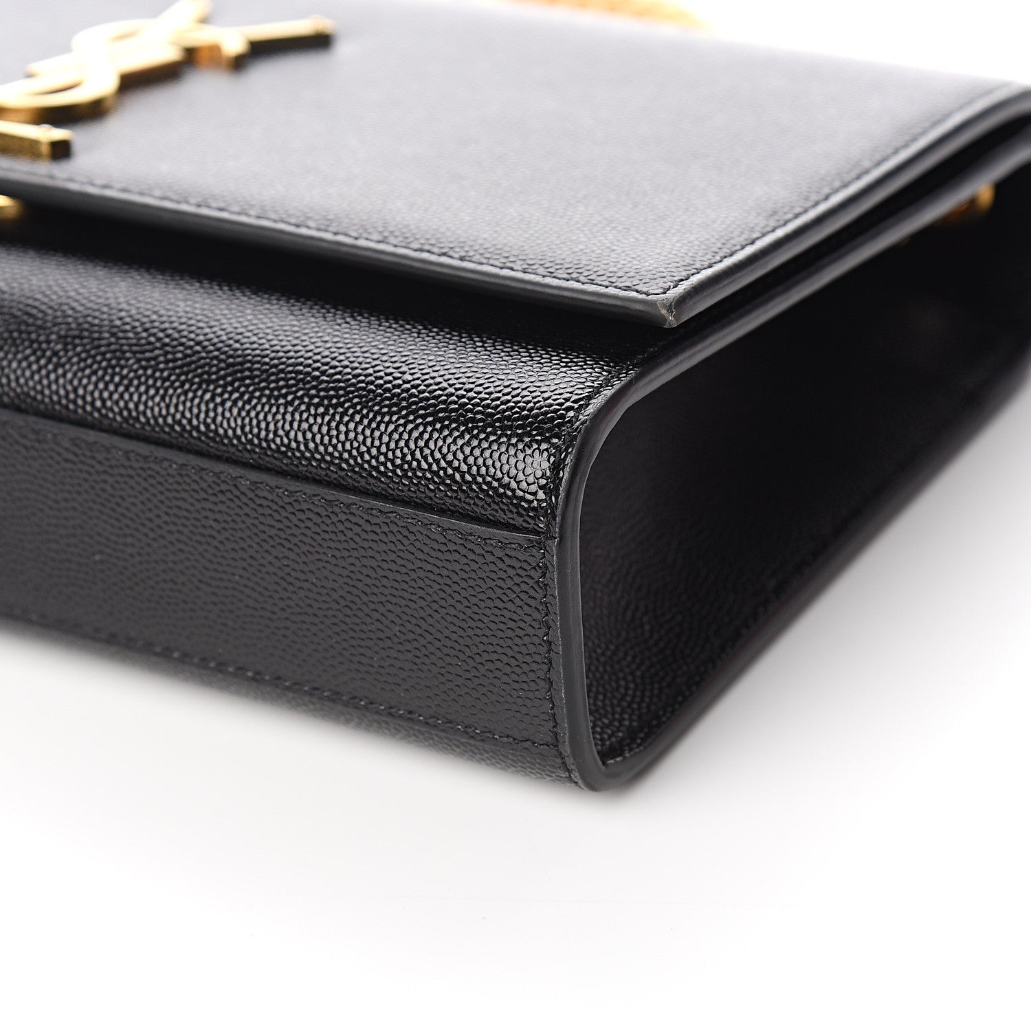 Saint Laurent Grain De Poudre Medium Classic Monogram Kate Satchel Black 8 of 10