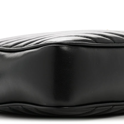Saint Laurent Calfskin Matelasse Monogram Lou Camera Bag Black 9 of 13