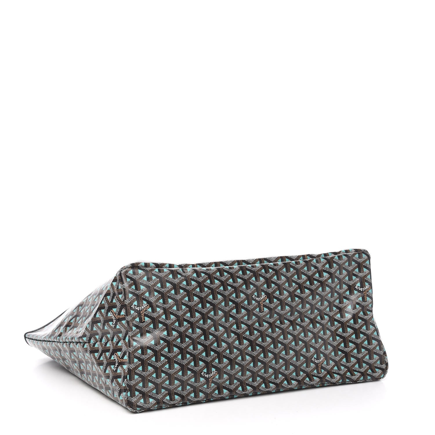 Goyard Goyardine Saint Louis Claire Voie GM Black Blue 4 of 10